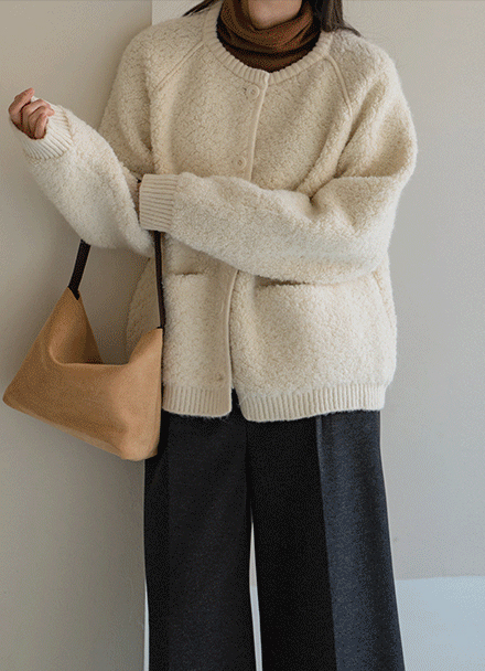 Wool Pocket Jumper Cardigan Korea