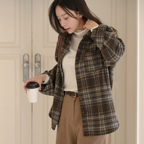 Milli Thick Wool Check Shirt