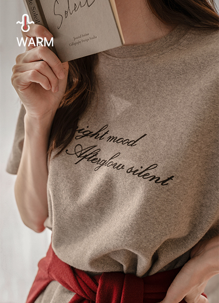 Daymood Fleece Lined Short-sleeve T-shirt Korea