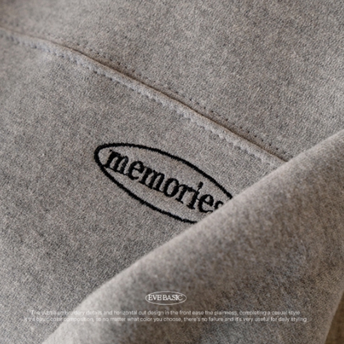 Eve Basic Double-sided Fleece Lined sweatshirt