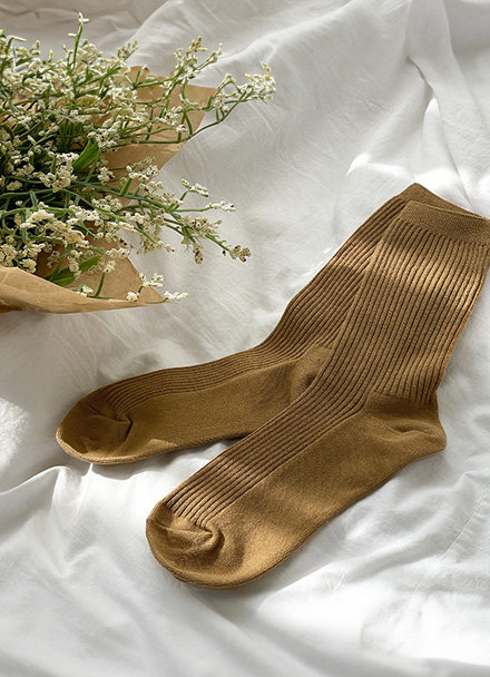 BB Basic Ribbed Socks Korea