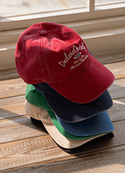 Pigment Vintage Embroidered Ball Cap Korea