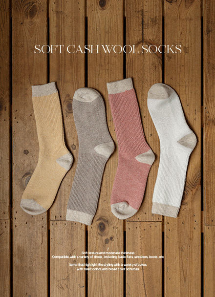 Soft Cashmere Wool Socks Korea