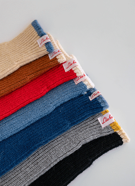 Winter Patch Color Matching Gloves Korea