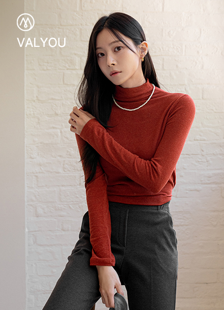 [valyou] Angora spandex half-neck knitwear Korea