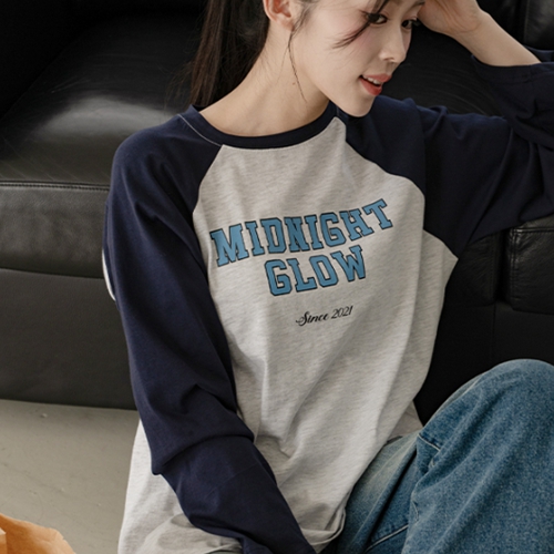Midnight Long-sleeve Raglan T-shirt