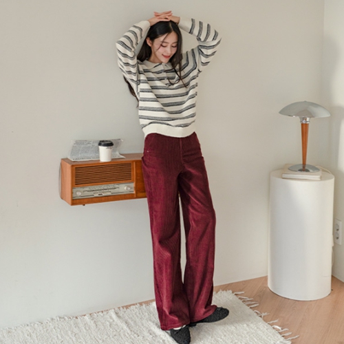 Phase Stripe Collar Knitwear