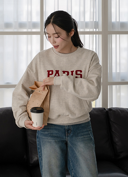 Pocket Paris Sweatshirt Korea