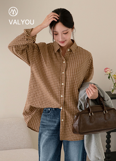 [valyou] Our Patch Check Shirt Korea
