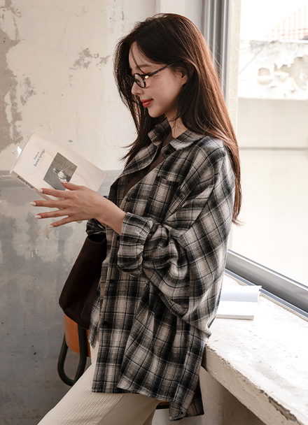 And Soft Loose Cotton Shirt Korea