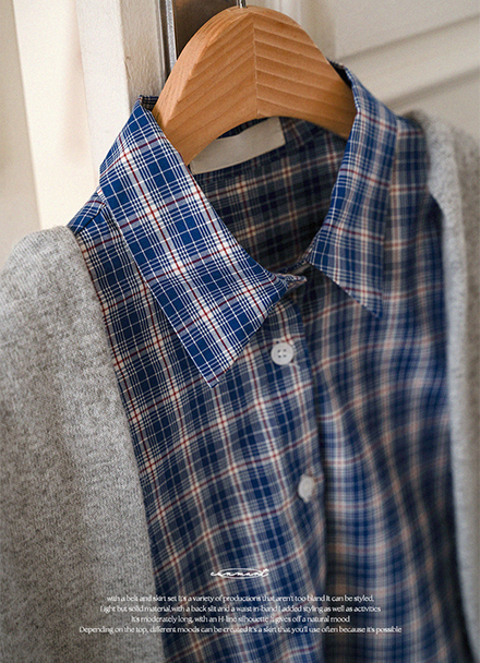 Sugar Multi Check Shirt Korea