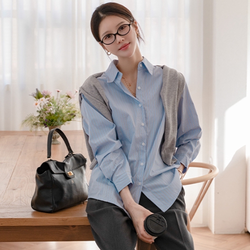 Loose Fit Stripe Shirt