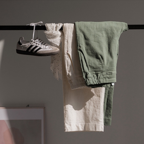 Spring Wide Cotton Banding Pants