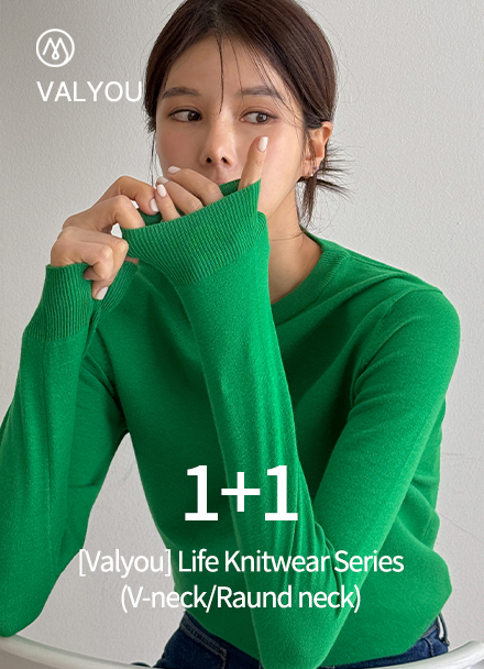 [1+1] [Valyou] Life Knitwear Series (V-neck/Raund neck) Korea