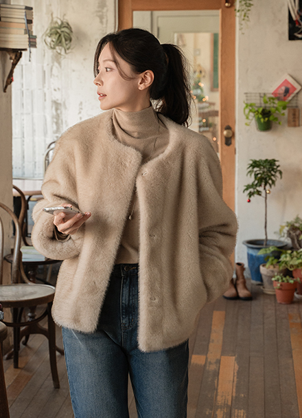 Evelyn Soft Fur Jacket Korea