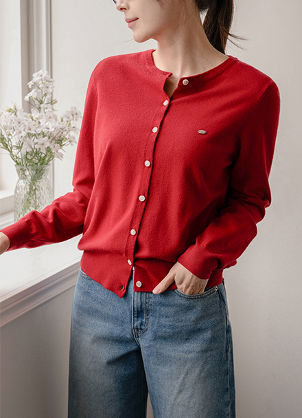 Look Pendant Round Knitwear Cardigan Korea