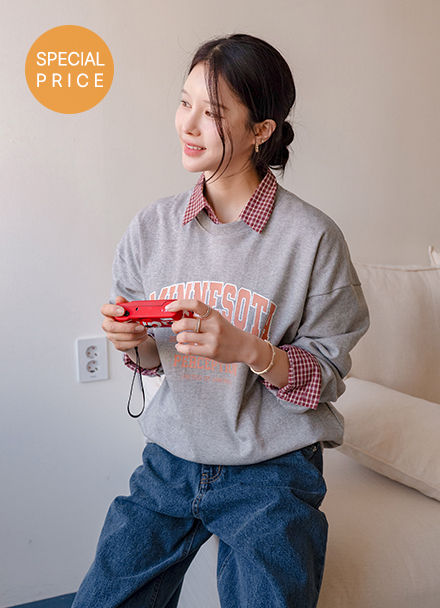 [Special Sale] Minnesota Printing Sweatshirt Korea