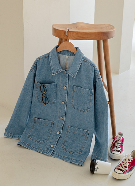 Base Pocket Denim Jacket Korea