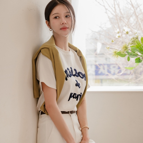 [valyou] 쫀득 메종 Short-sleeve T-shirt