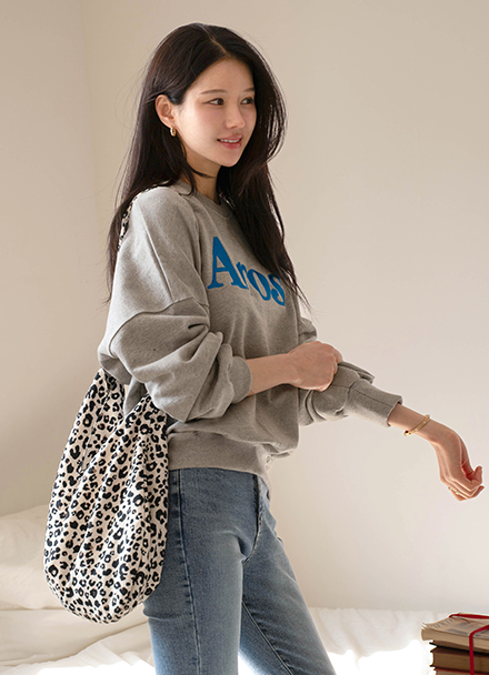 Day Aros Embroidery Sweatshirt Korea