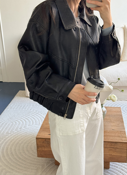 Off Leather Jacket Korea