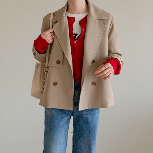 [valyou] Signature Short Trench Jacket