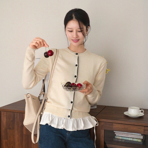 Spring Light Color Matching Cardigan