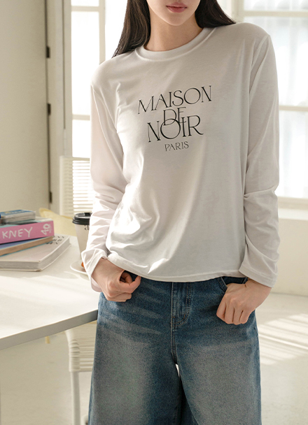Charang Maison dyed long-sleeved T-shirt Korea