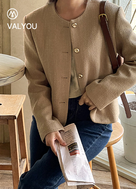 [valyou] Leanne Tweed Jacket Korea