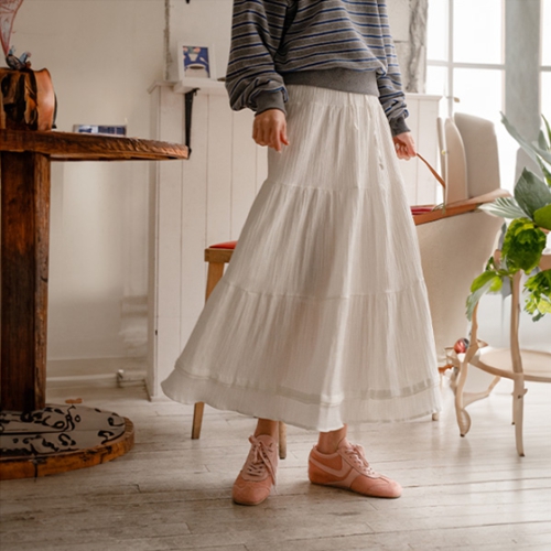 Dive Cancan Banding Long Skirt