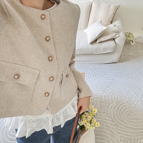 Ash Gold Tweed Jacket