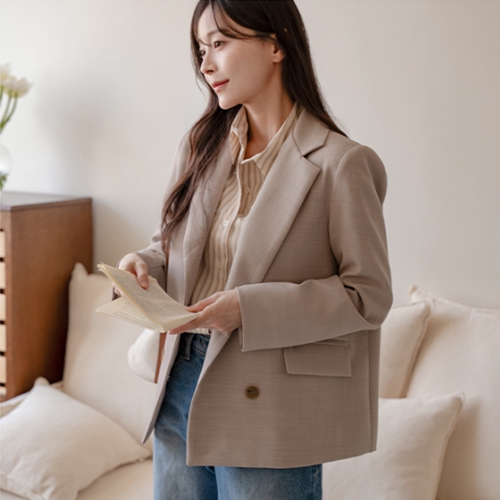 [valyou] 렌 double 버튼 Span Jacket