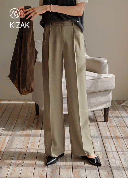 Perfect Pants 88ver (autumn two-pin tuck side band) Korea