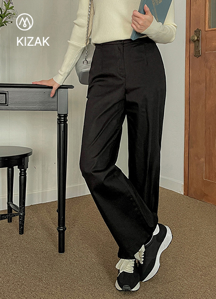 Perfect Cotton Pants 45ver (autumn straight wide pants) Korea