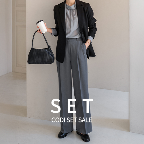 [코디set] [valyou] 포드 원 버튼 Jacket+Perfect Pants 95ver (비조와이드슬랙스)