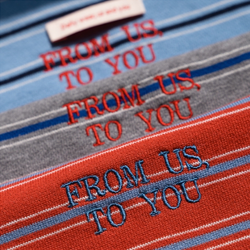 [USYOU] Red Label Stripe T-shirt