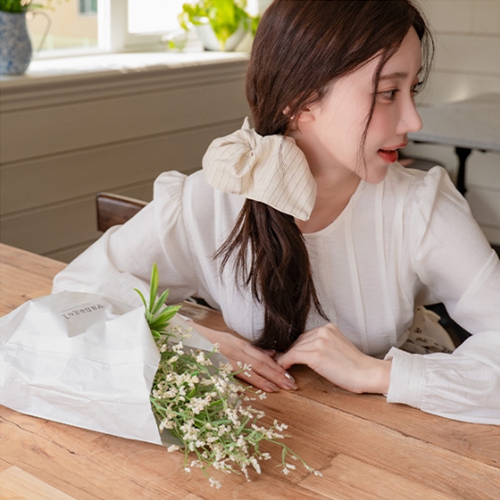 Pintuck String Long Dress