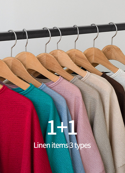 [1+1] Linen items 3 types Korea
