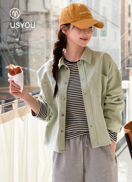 [USYOU] Milky Pigment Shirt Jacket Korea