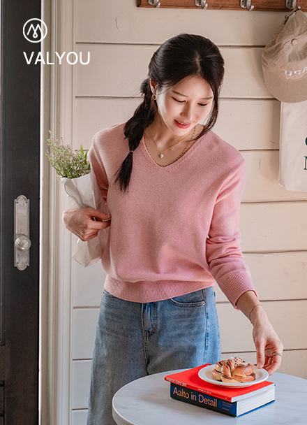 [valyou] Heritage V-neck Knitwear Korea