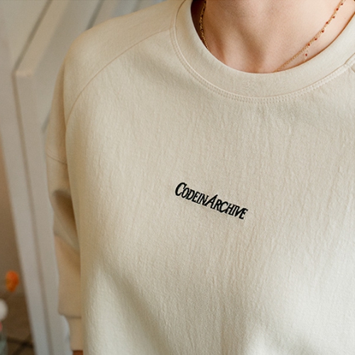Archive Incision 3/4 Sleeve Sweatshirt