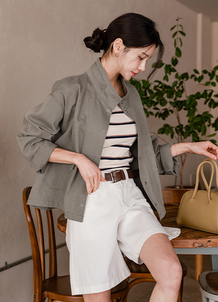 벤 Washing 카치온 Highneck Jacket Korea