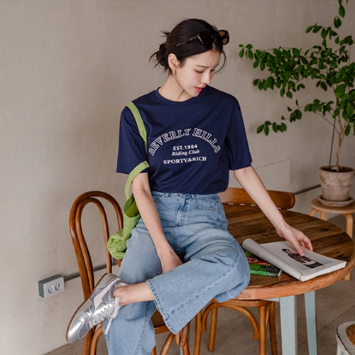 [Special Sale] 이스트 모달 나염 Short-sleeve T-shirt