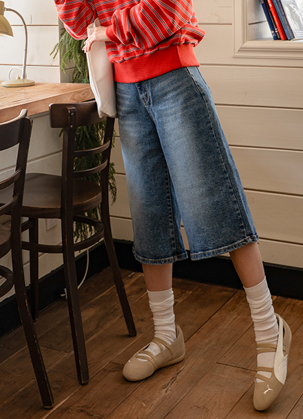 Bermuda Span Washing Capri Pants Korea