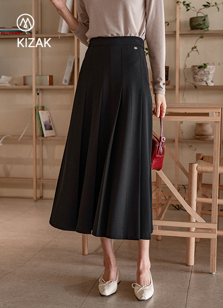 Perfect Span Skirt (pendant banding pleats) Korea