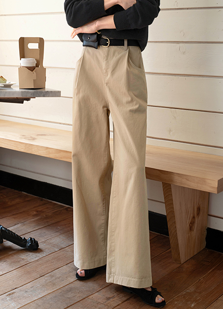 Perfect Cotton Pants 69ver (pintuck banding wide) Korea
