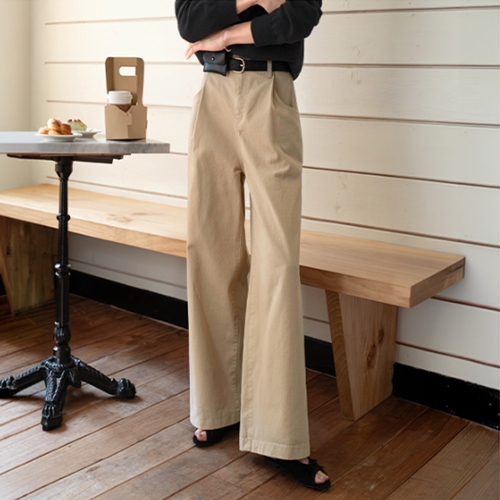 Perfect Cotton Pants 69ver (pintuck banding wide)