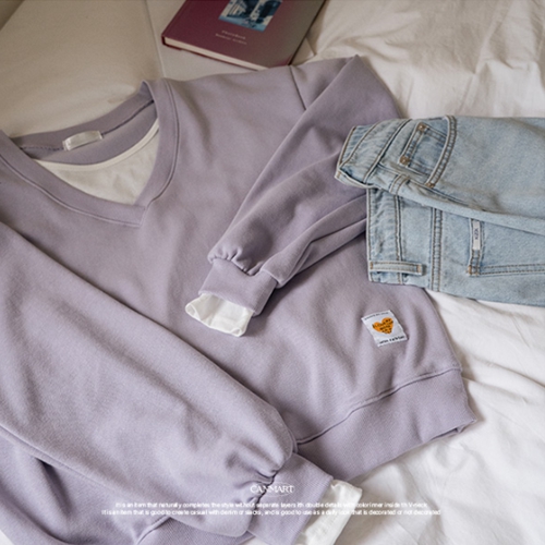 Layered Double V Sweatshirt