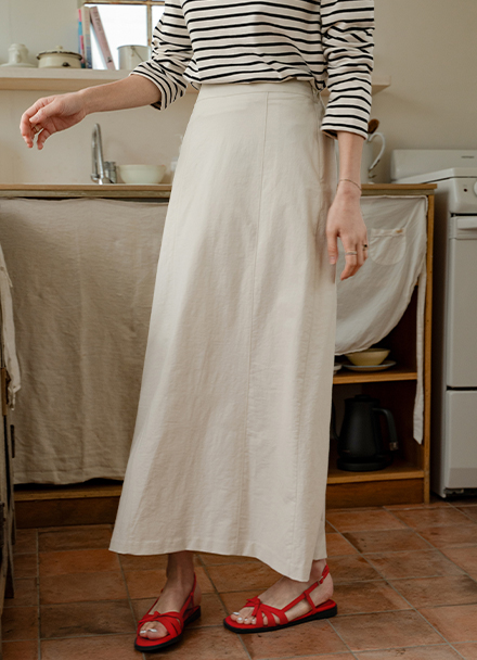 Cover A-line Back Banding Skirt Korea