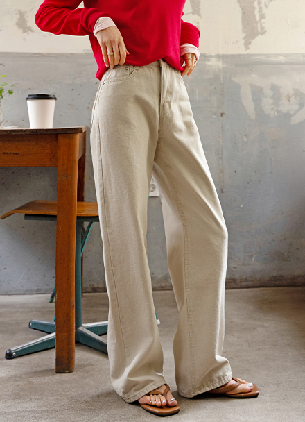 Oxford Wide Pants Korea